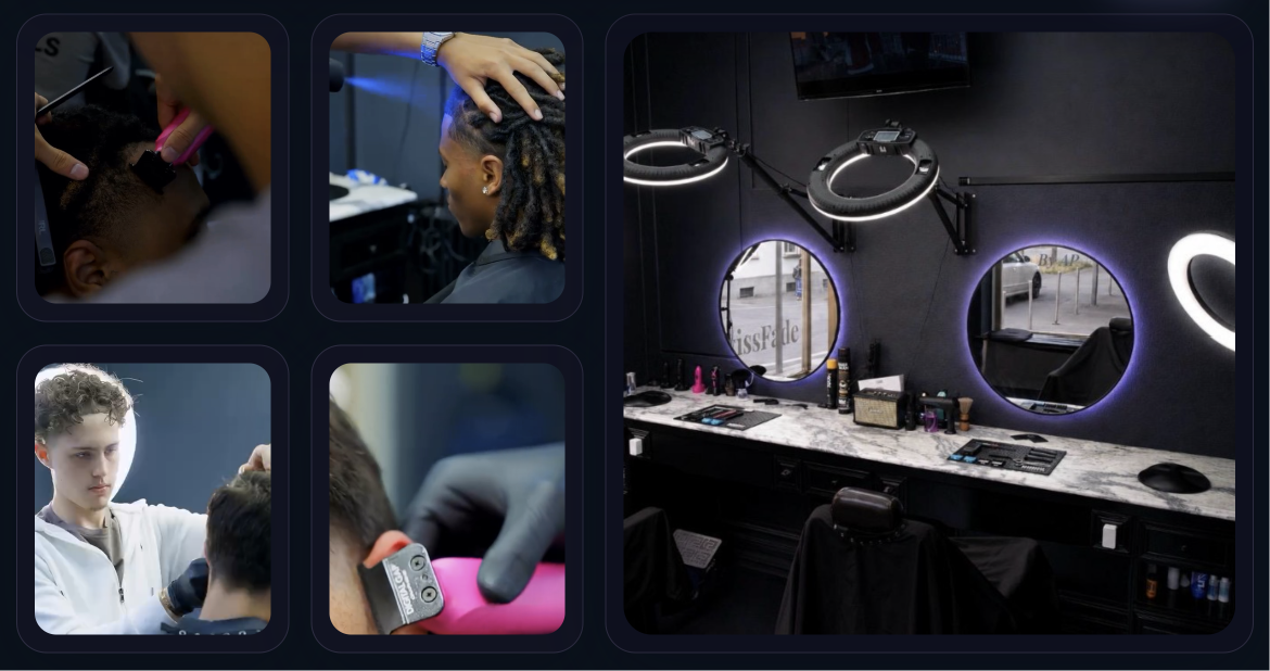 Swissfade barber studio website concept